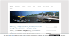 Desktop Screenshot of fliegerclub-trier.de